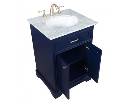 Elegant Bathroom Vanity - Blue, L 24" (VF15024BL)