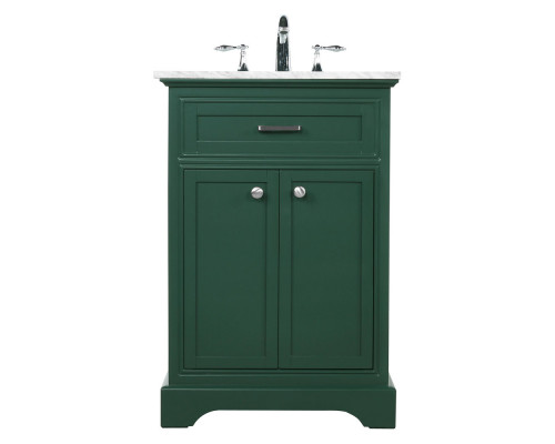 Elegant Bathroom Vanity - Green, L 24" (VF15024GN)