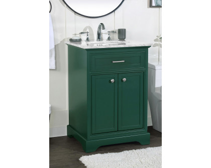 Elegant Bathroom Vanity - Green, L 24" (VF15024GN)