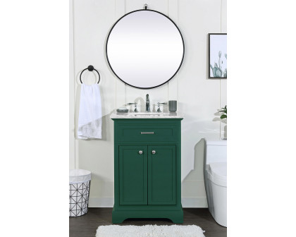 Elegant Bathroom Vanity - Green, L 24" (VF15024GN)