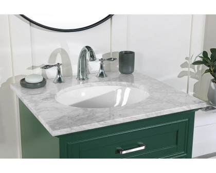 Elegant Bathroom Vanity - Green, L 24" (VF15024GN)