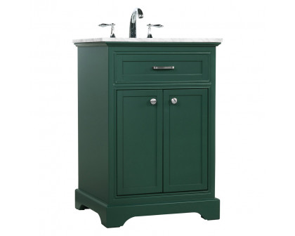 Elegant Bathroom Vanity - Green, L 24" (VF15024GN)