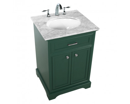 Elegant Bathroom Vanity - Green, L 24" (VF15024GN)