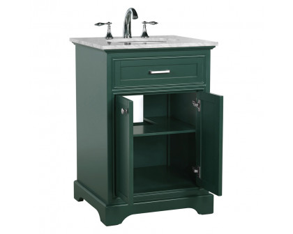 Elegant Bathroom Vanity - Green, L 24" (VF15024GN)