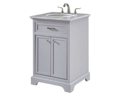 Elegant Bathroom Vanity - Gray, L 24" (VF15024GR)