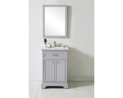 Elegant Bathroom Vanity - Gray, L 24" (VF15024GR)