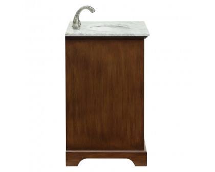 Elegant Bathroom Vanity - Teak, L 24" (VF15024TK)