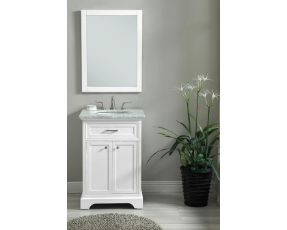 Elegant Bathroom Vanity - White, L 24" (VF15024WH)