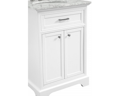 Elegant Bathroom Vanity - White, L 24" (VF15024WH)