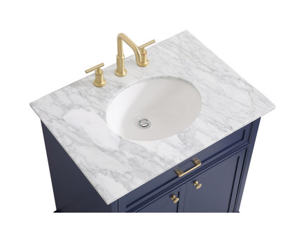 Elegant Bathroom Vanity - Blue, L 30" (VF15030BL)