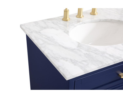 Elegant Bathroom Vanity - Blue, L 30" (VF15030BL)