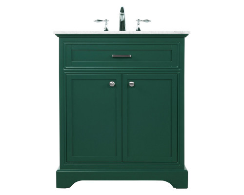 Elegant Bathroom Vanity - Green, L 30" (VF15030GN)