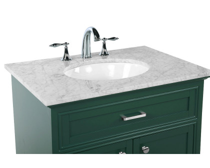 Elegant Bathroom Vanity - Green, L 30" (VF15030GN)