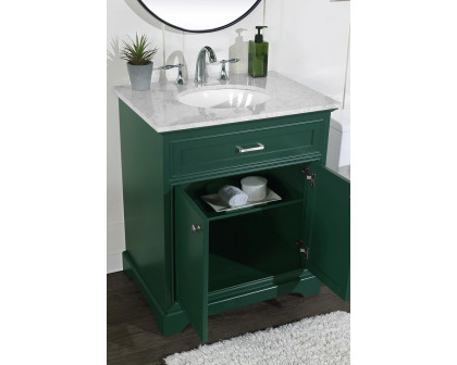 Elegant Bathroom Vanity - Green, L 30" (VF15030GN)