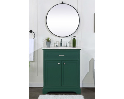 Elegant Bathroom Vanity - Green, L 30" (VF15030GN)