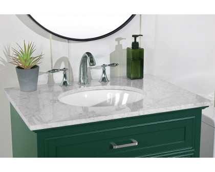 Elegant Bathroom Vanity - Green, L 30" (VF15030GN)