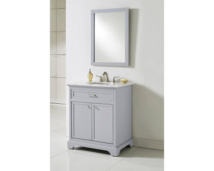 Elegant Bathroom Vanity - Gray, L 30" (VF15030GR)