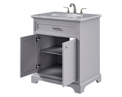 Elegant Bathroom Vanity - Gray, L 30" (VF15030GR)