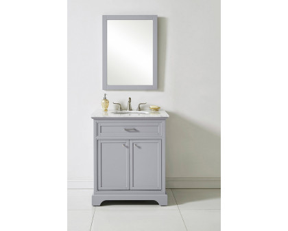 Elegant Bathroom Vanity - Gray, L 30" (VF15030GR)