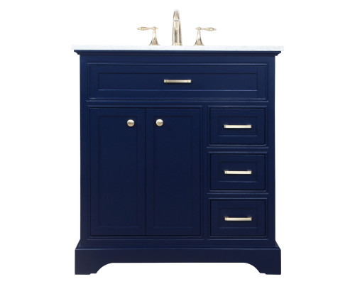 Elegant Bathroom Vanity - Blue, L 32" (VF15032BL)