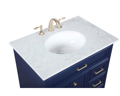 Elegant Bathroom Vanity - Blue, L 32" (VF15032BL)