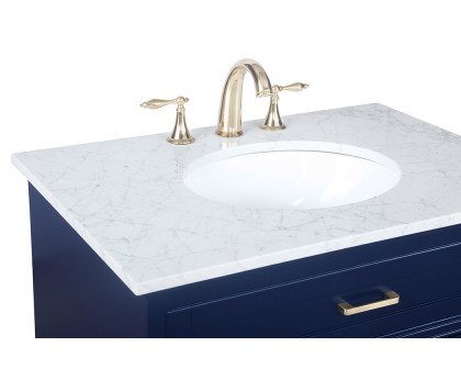 Elegant Bathroom Vanity - Blue, L 32" (VF15032BL)