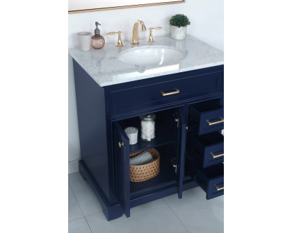 Elegant Bathroom Vanity - Blue, L 32" (VF15032BL)