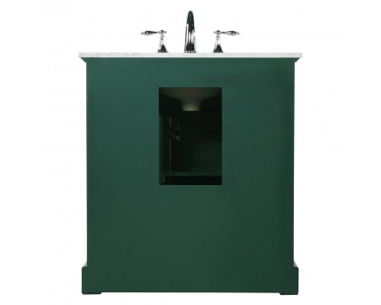 Elegant Bathroom Vanity - Green, L 32" (VF15032GN)