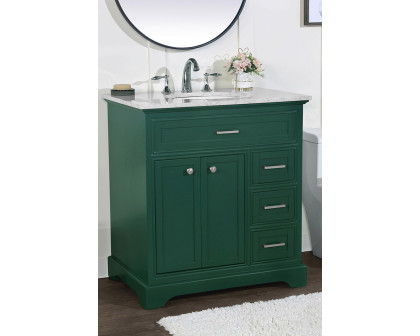 Elegant Bathroom Vanity - Green, L 32" (VF15032GN)