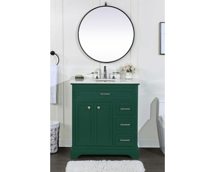 Elegant Bathroom Vanity - Green, L 32" (VF15032GN)