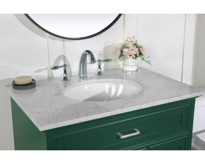 Elegant Bathroom Vanity - Green, L 32" (VF15032GN)