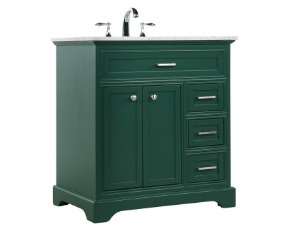 Elegant Bathroom Vanity - Green, L 32" (VF15032GN)