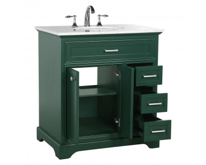 Elegant Bathroom Vanity - Green, L 32" (VF15032GN)