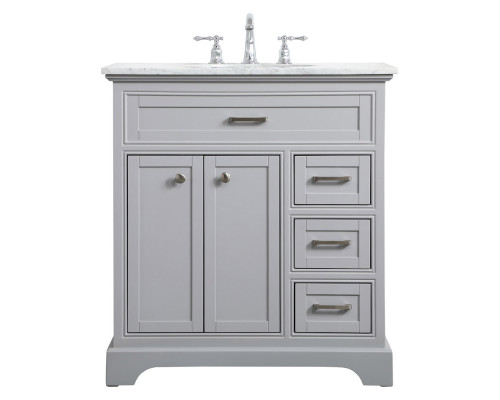 Elegant Bathroom Vanity - Gray, L 32" (VF15032GR)