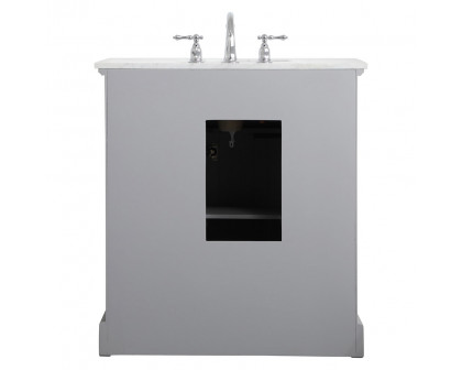 Elegant Bathroom Vanity - Gray, L 32" (VF15032GR)