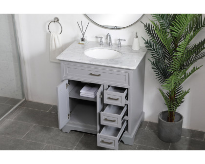 Elegant Bathroom Vanity - Gray, L 32" (VF15032GR)