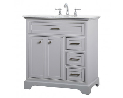 Elegant Bathroom Vanity - Gray, L 32" (VF15032GR)