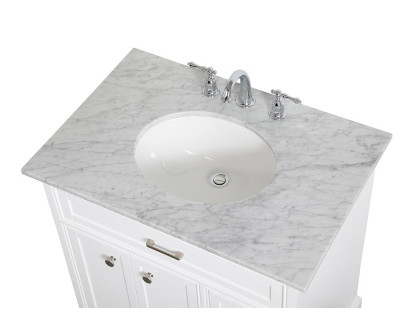 Elegant Bathroom Vanity - White, L 32" (VF15032WH)