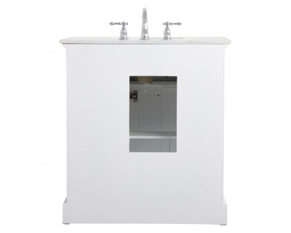 Elegant Bathroom Vanity - White, L 32" (VF15032WH)