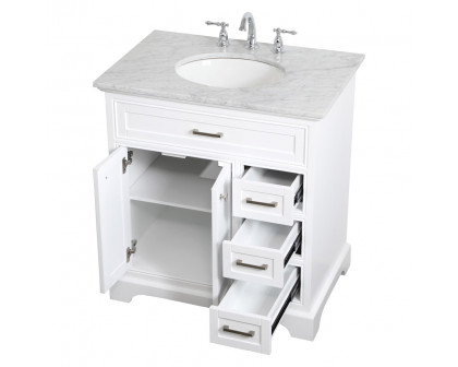 Elegant Bathroom Vanity - White, L 32" (VF15032WH)