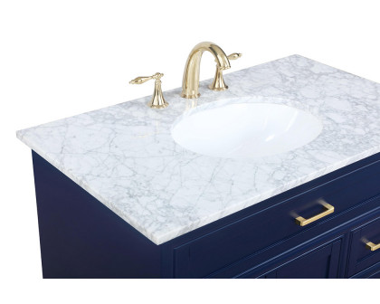 Elegant Bathroom Vanity - Blue, L 36" (VF15036BL)