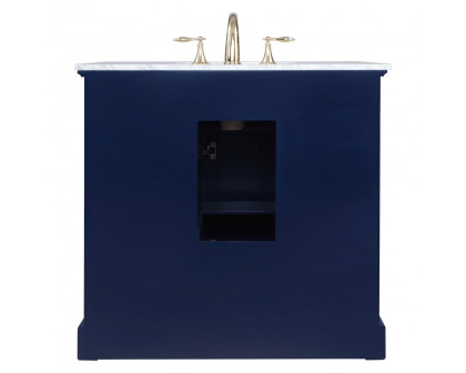 Elegant Bathroom Vanity - Blue, L 36" (VF15036BL)