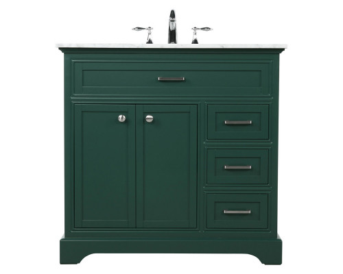 Elegant Bathroom Vanity - Green, L 36" (VF15036GN)