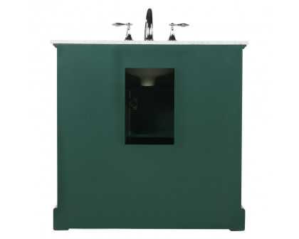 Elegant Bathroom Vanity - Green, L 36" (VF15036GN)