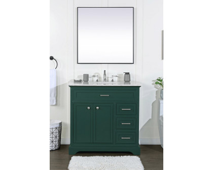 Elegant Bathroom Vanity - Green, L 36" (VF15036GN)