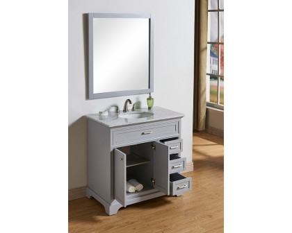 Elegant Bathroom Vanity - Gray, L 36" (VF15036GR)