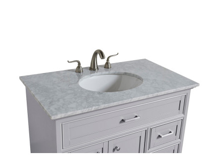 Elegant Bathroom Vanity - Gray, L 36" (VF15036GR)