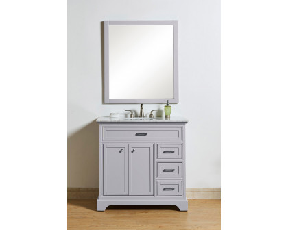 Elegant Bathroom Vanity - Gray, L 36" (VF15036GR)