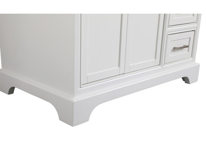 Elegant Bathroom Vanity - White, L 36" (VF15036WH)