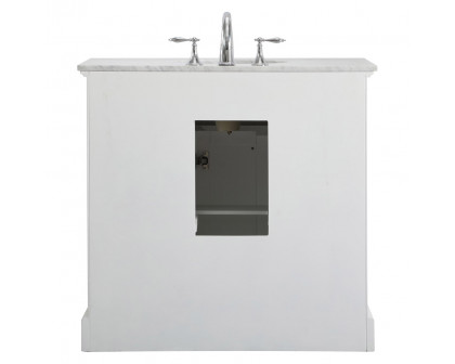 Elegant Bathroom Vanity - White, L 36" (VF15036WH)